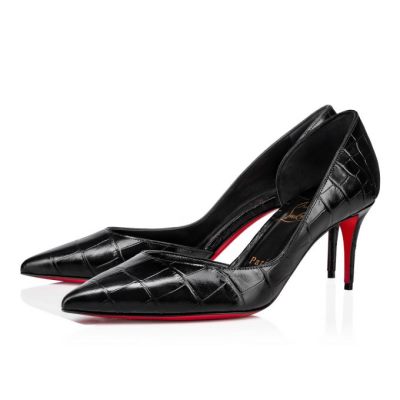 γοβεσ γυναικεια Christian Louboutin Iriza 70 Calf Pumps μαυρα | GR-46128