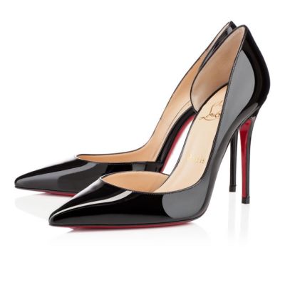 γοβεσ γυναικεια Christian Louboutin Iriza 100 100 λουστρινι Pumps μαυρα | GR-48304