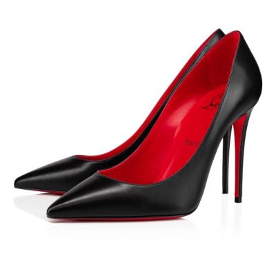γοβεσ γυναικεια Christian Louboutin Kate 100 Pumps μαυρα κοκκινα | GR-00010