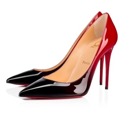 γοβεσ γυναικεια Christian Louboutin Kate 100 100 λουστρινι Pumps μαυρα κοκκινα | GR-15385
