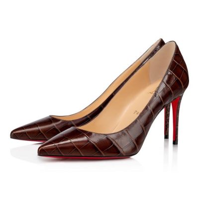 γοβεσ γυναικεια Christian Louboutin Kate 85 Calf Pumps καφε | GR-86622