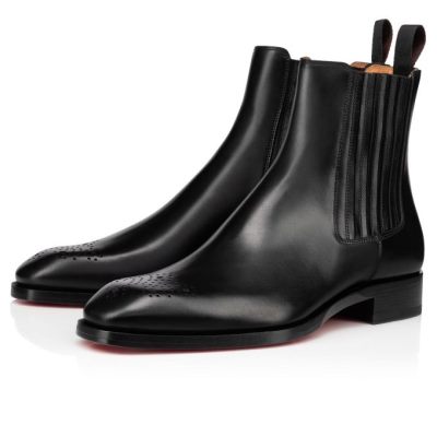 μποτεσ ανδρικα Christian Louboutin Angloman Calf Booty μαυρα | GR-39907