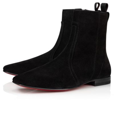μποτεσ ανδρικα Christian Louboutin Cardaboot Calf Booty μαυρα | GR-34586