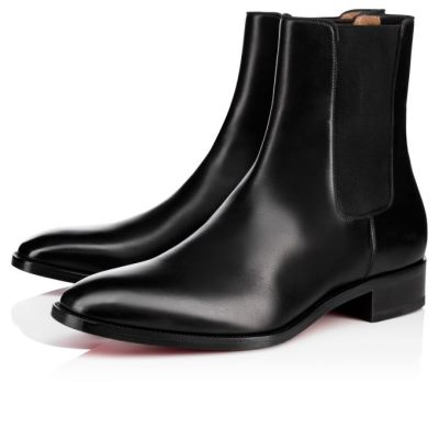 μποτεσ ανδρικα Christian Louboutin Samson 000 Calf Booty μαυρα | GR-71142