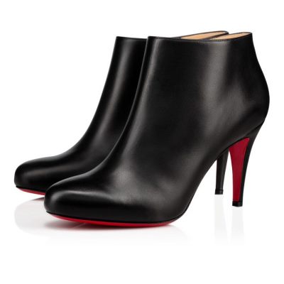 μποτεσ γυναικεια Christian Louboutin Belle 085 85 Calf Boots μαυρα | GR-32446