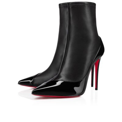 μποτεσ γυναικεια Christian Louboutin Bibooty 100 Nappa Boots μαυρα | GR-89968