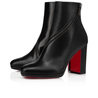 μποτεσ γυναικεια Christian Louboutin Birgitta 100 100 Calf Boots μαυρα | GR-02031