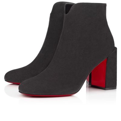 μποτεσ γυναικεια Christian Louboutin Castarika 85 Veau Velours Boots γκρι | GR-93309
