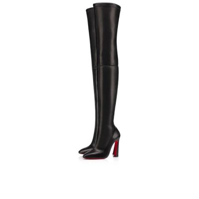 μποτεσ γυναικεια Christian Louboutin Eleonor Alta 100 Nappa Boots μαυρα | GR-85403