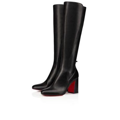 μποτεσ γυναικεια Christian Louboutin Kronobotte 085 85 Calf Boots μαυρα | GR-04390