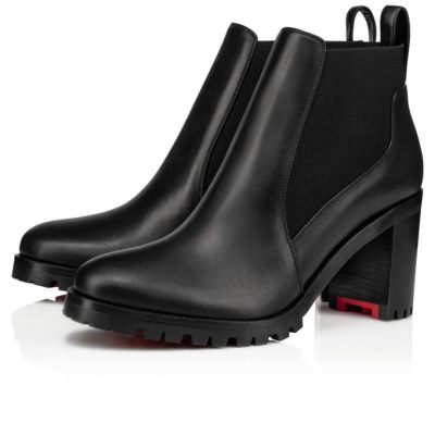 μποτεσ γυναικεια Christian Louboutin Marchacroche 070 70 Calf Boots μαυρα | GR-07572