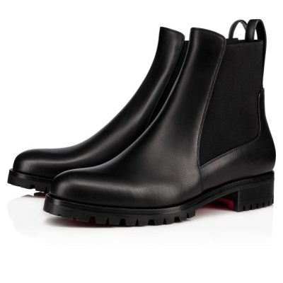 μποτεσ γυναικεια Christian Louboutin Marchacroche 000 Calf Boots μαυρα | GR-30022