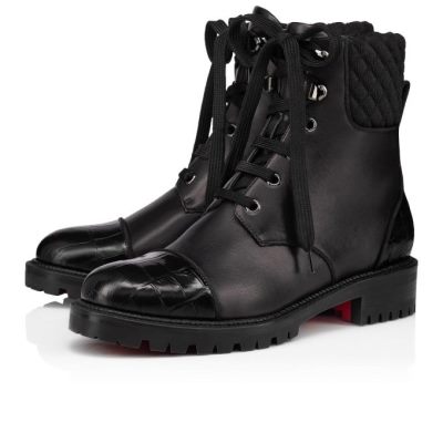 μποτεσ γυναικεια Christian Louboutin Mayr Boot Calf Boots μαυρα | GR-14688