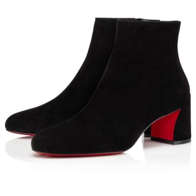 μποτεσ γυναικεια Christian Louboutin Turela 55 Veau Velours 55 Veau Velours Boots μαυρα | GR-53802