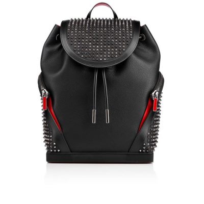 σακιδια πλατησ ανδρικα Christian Louboutin Explorafunk Calfskin Backpack μαυρα Πολύχρωμο | GR-29253