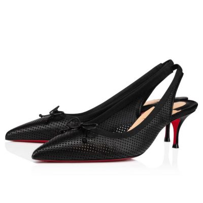 σανδαλια γυναικεια Christian Louboutin Hall sling Pump 55 Nappa Pumps μαυρα | GR-31257