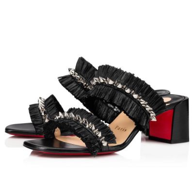 σανδαλια γυναικεια Christian Louboutin Marivodou 55 Sandals μαυρα | GR-14333