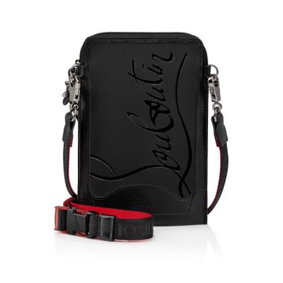 τσαντεσ messenger ανδρικα Christian Louboutin Loubilab Gomme Messenger Bags μαυρα | GR-01260
